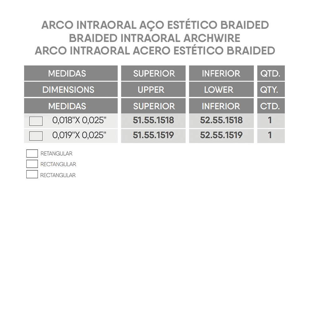 Arcos SS CrNi Braided Estético