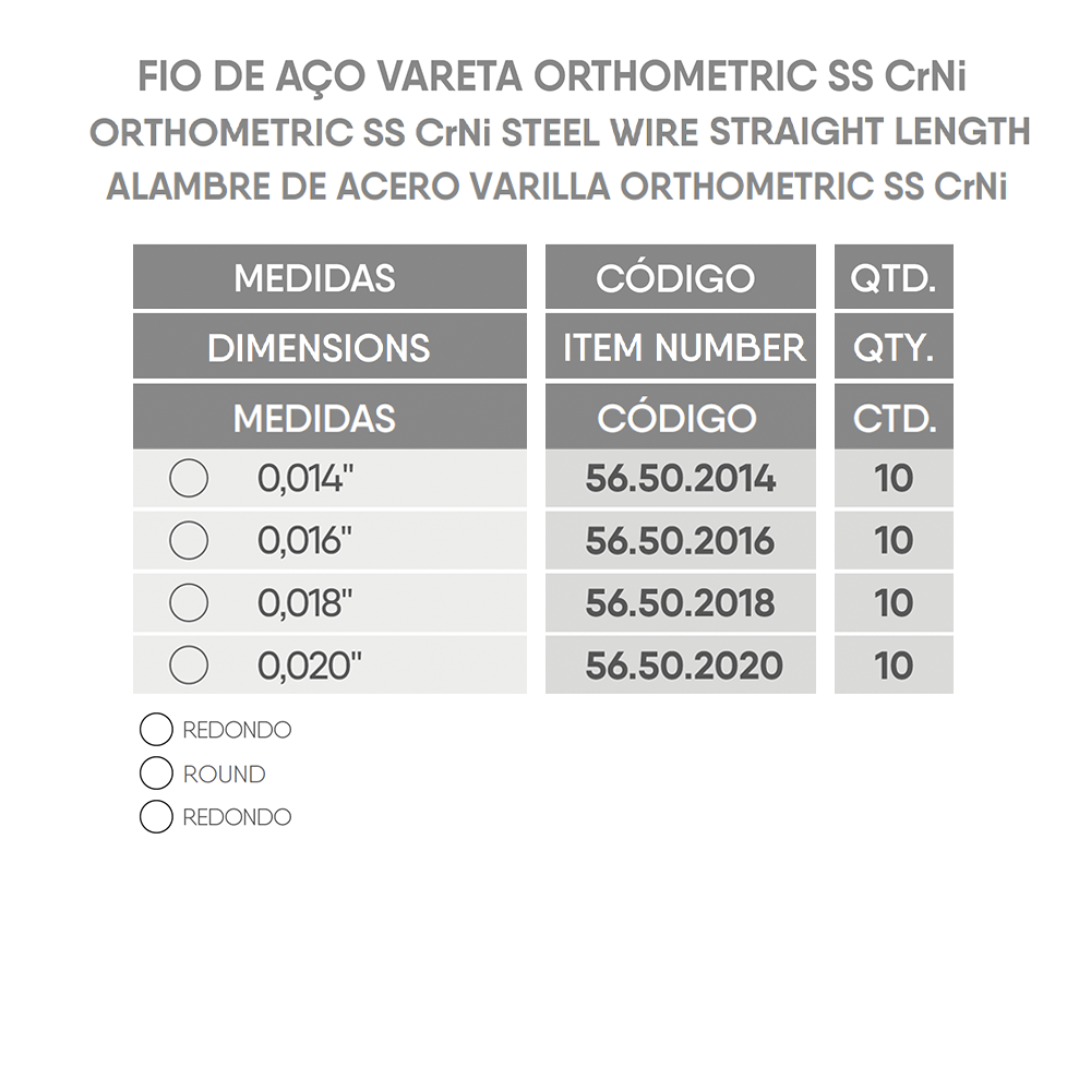 Vareta CrNi Redondo