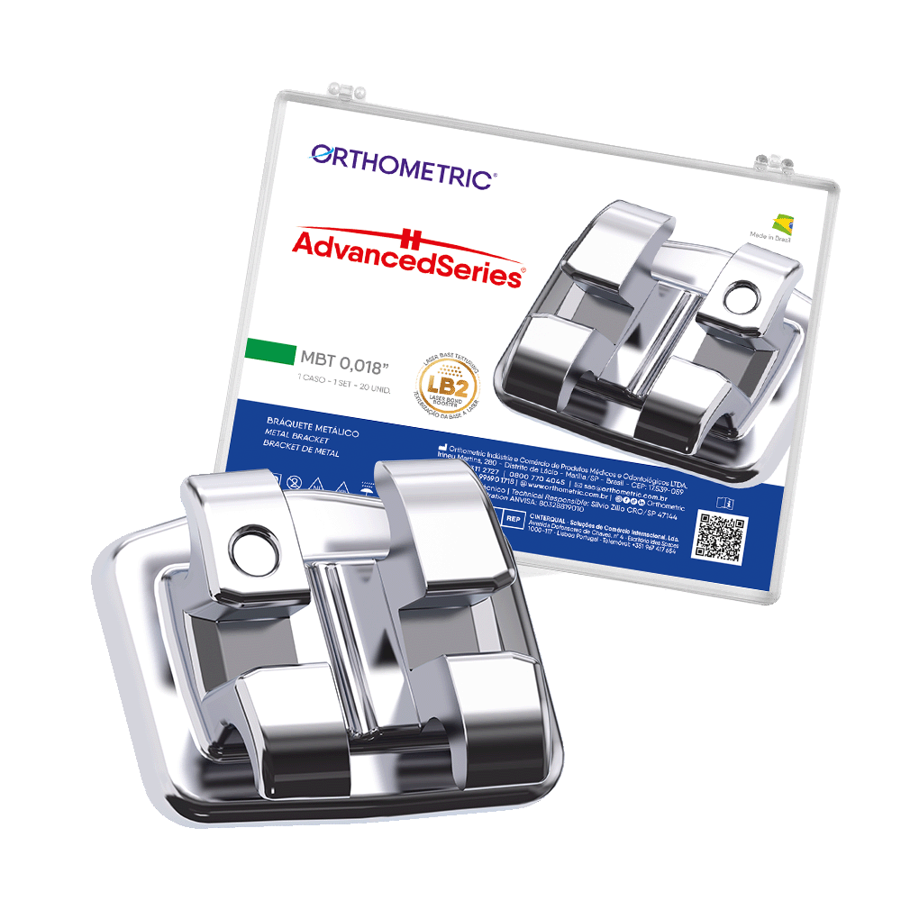 10.11.2600 – Bráquete de Aço Advanced Series MBT 0,018 1 Caso
