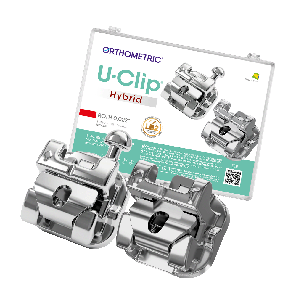 10.49.2300 – Bráquete Auto ligado de Aço Híbrido U-Clip Roth 0,022 – 01 caso