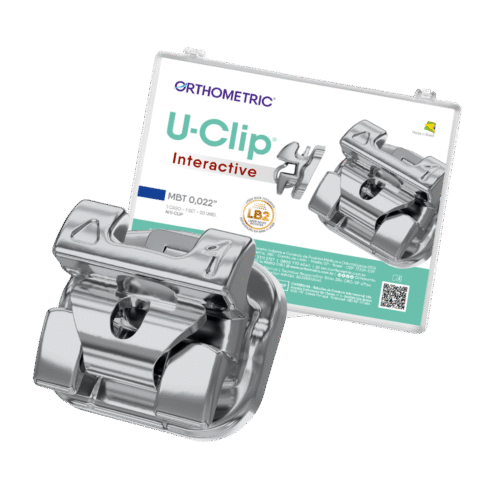 11.45.2200 – Bráquete Auto ligado de Aço Interativo U-Clip MBT 0,022 – 01 caso