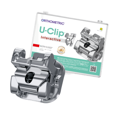 10.45.2300 – Bráquete Autoligado de Aço Interativo U-Clip Roth 0,022 – 01 caso