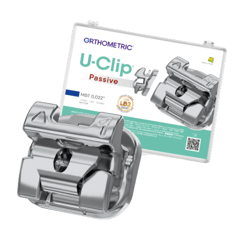 10.53.2300 – Bráquete Auto ligado de Aço Passivo U-Clip MBT 0,022 – 01 caso