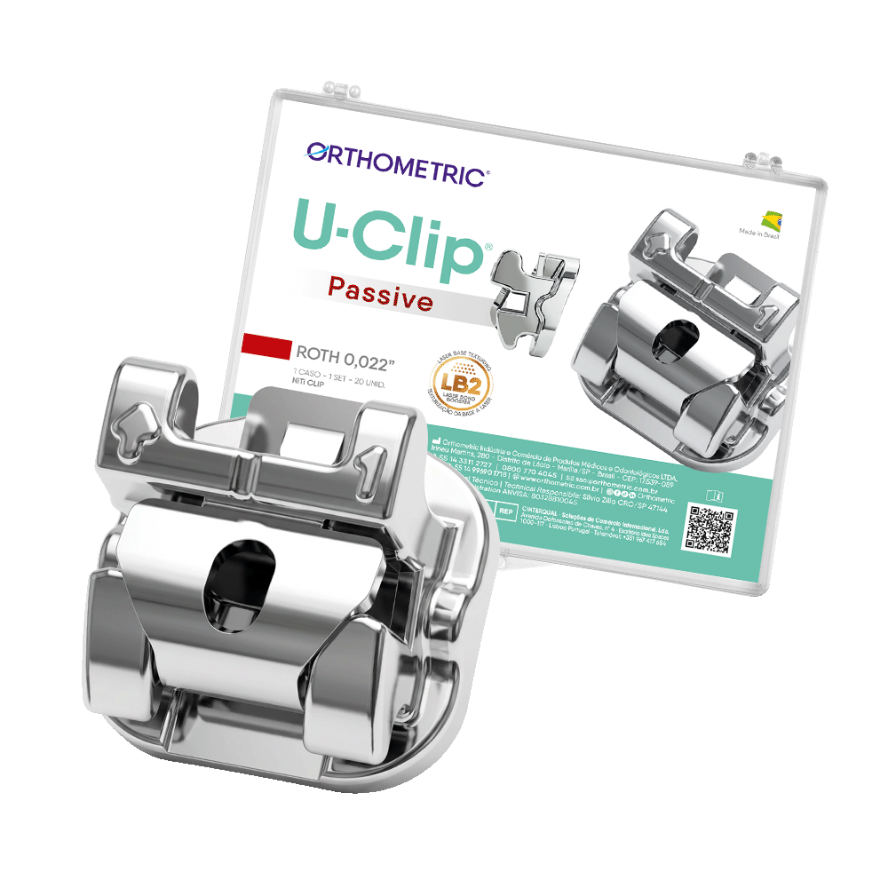 10.48.2300 – Bráquete Auto ligado de Aço Passivo U-Clip Roth 0,022 – 01 caso