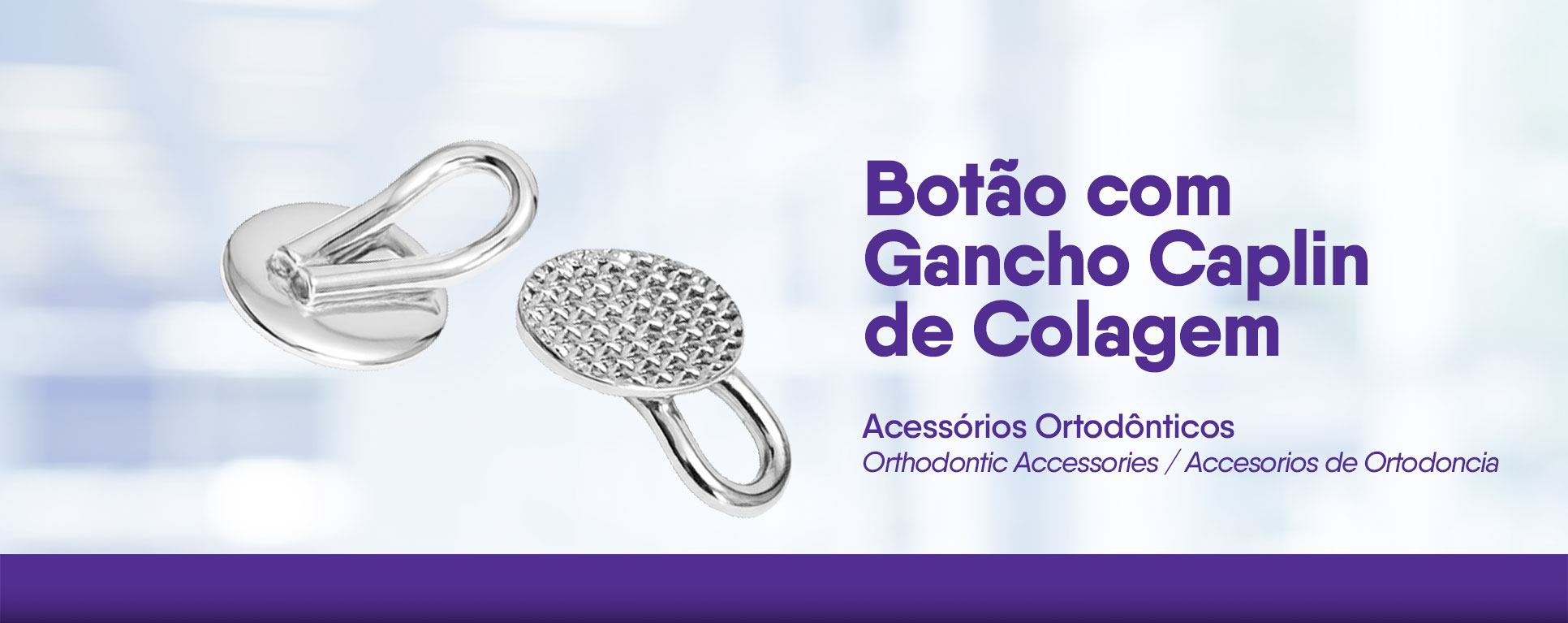 Botão com Gancho Caplin de Colagem