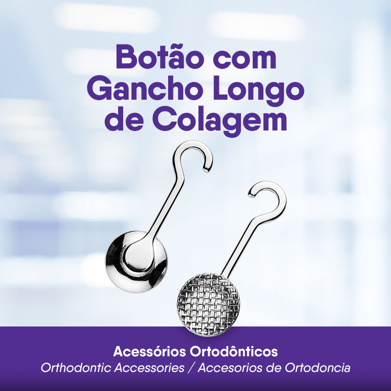 Botão com Gancho Longo de Colagem