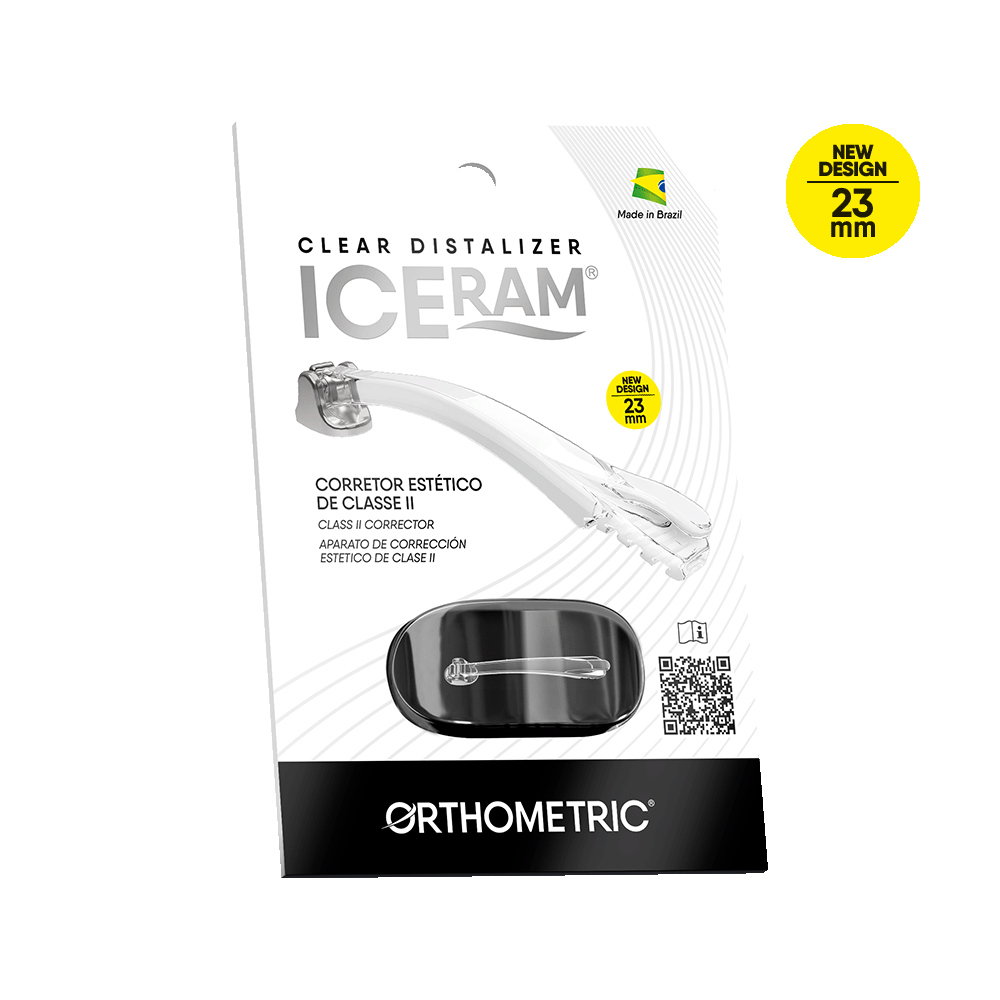 11.90.1004 – Corretor de Classe II – Iceram Clear Distalizer – 23mm (1un)