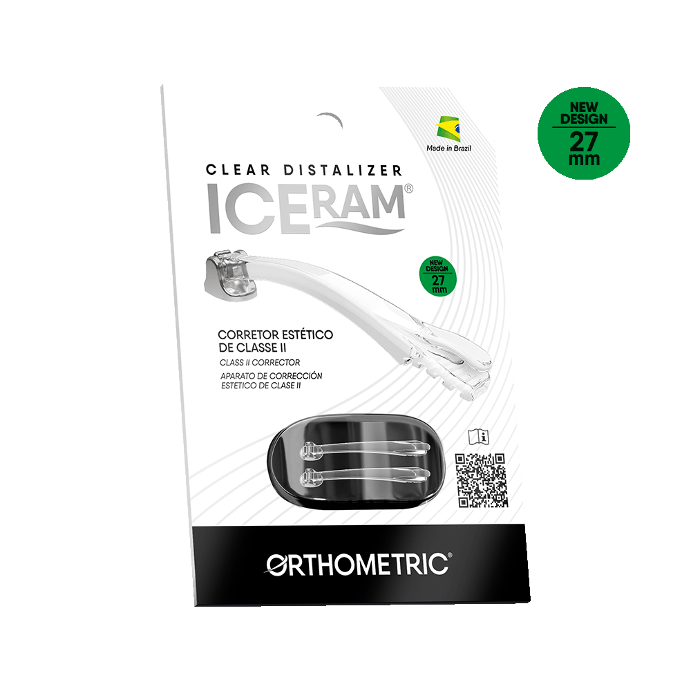11.90.1003 – Corretor de Classe II – Iceram Clear Distalizer – 27mm (2un)