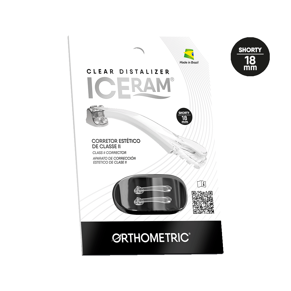 11.90.1014 – Corretor de Classe II – Iceram Clear Distalizer – 18mm (2un)