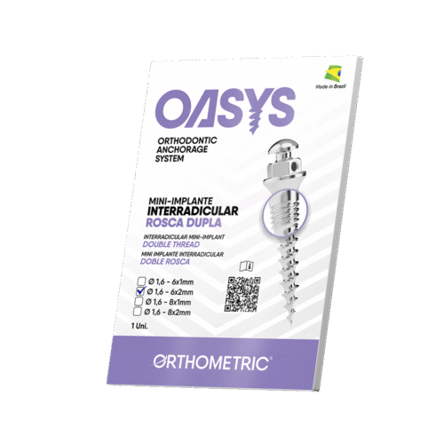 30.60.0604 – Mini-Implante Interradicular – Rosca Dupla – Ø 1,6mm 6x2mm – 1 un
