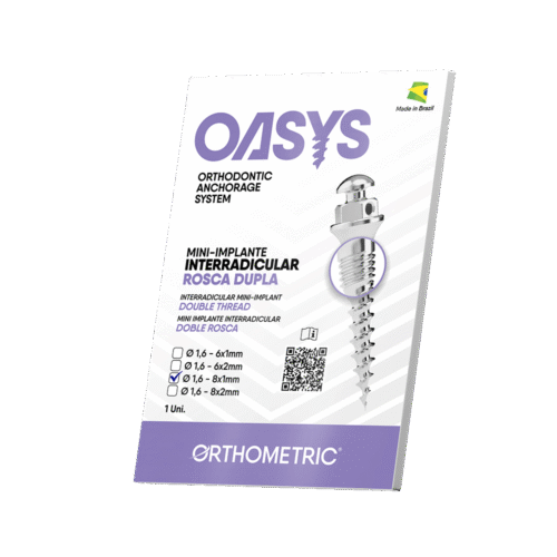 30.60.0803 – Mini-Implante Interradicular – Rosca Dupla – Ø 1,6mm 8x1mm – 1 un