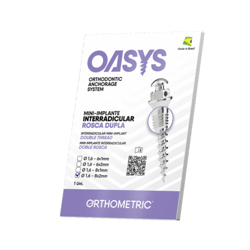 30.60.0804 – Mini-Implante Interradicular – Rosca Dupla – Ø 1,6mm 8x2mm – 1 un