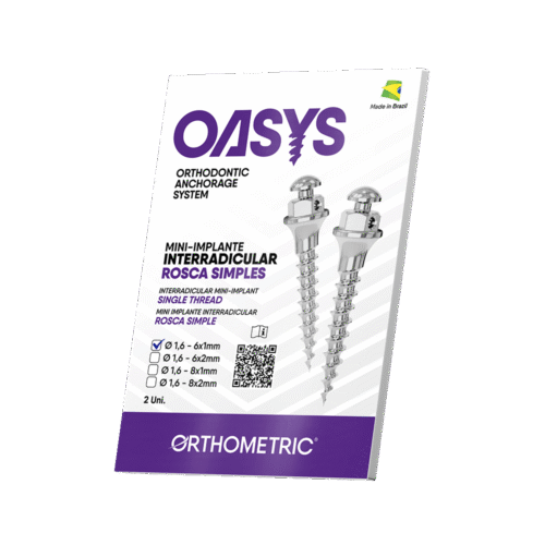 31.60.0601 – Mini-Implante Interradicular – Rosca Simples – Ø 1,6mm 6x1mm – 2 un