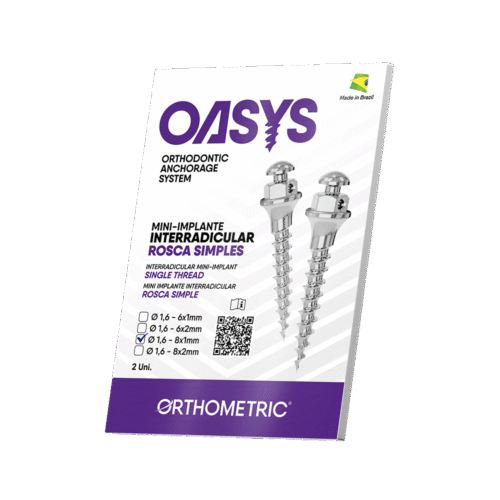 31.60.0602 – Mini-Implante Interradicular – Rosca Simples – Ø 1,6mm 8x1mm – 2 un