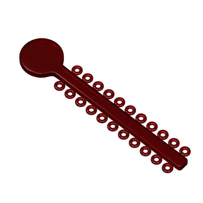 60.06.1022 – Elástico Modular Vermelho Cristal